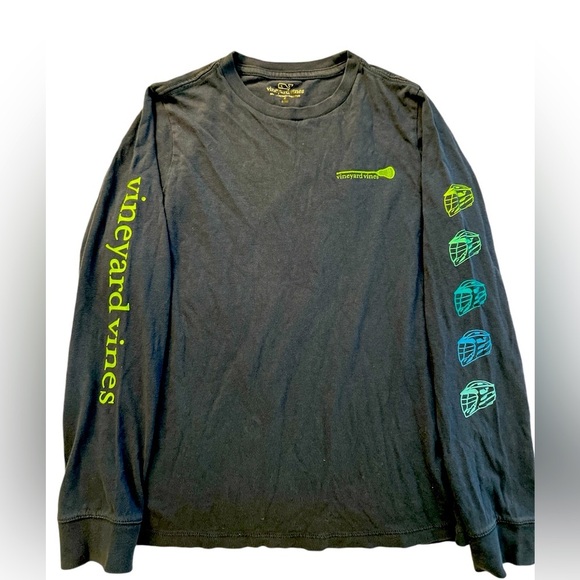 Boys Lacrosse Vineyard Vines Long Sleeve Shirt | Small - Picture 1 of 4